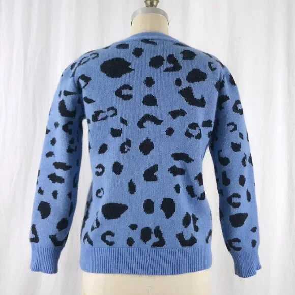 Leopard Cardigan Sweater Chloe Sevigny for Opening Ceremony - Picture 5 of 9